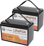 2 Pack 12v 100ah lithium battery lifepo4 24v lithium iron phosphate deep cycle by Cymoye