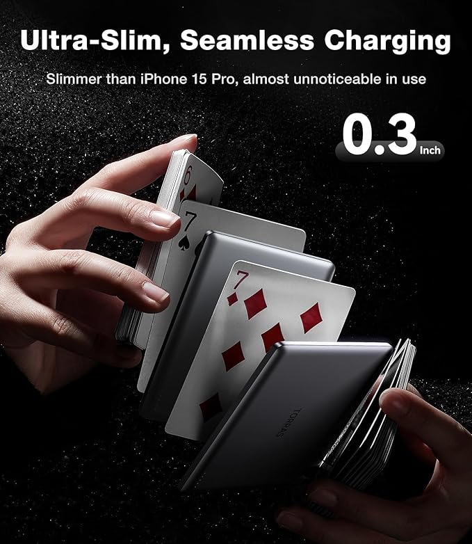 TORRAS MiniMag Power Bank, Ultra Slim 5, 000mAh Wireless Portable Charger - Image 3