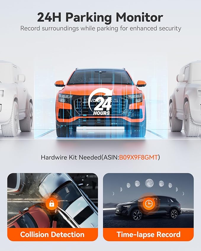 WOLFBOX G850 PRO 4K Mirror Dash Cam - Image 8