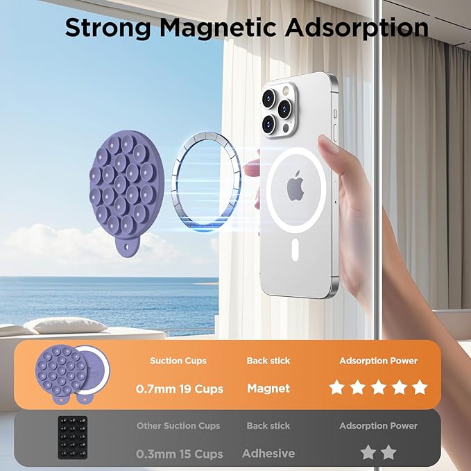 Magnetic Suction Cup Phone Mount - Image 4