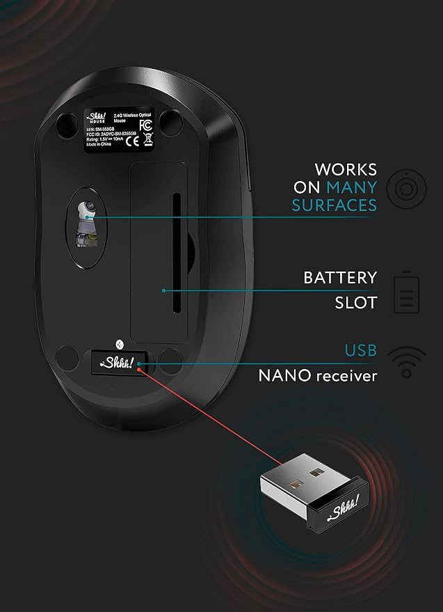 – Wireless Silent Optical Mouse - Image 7