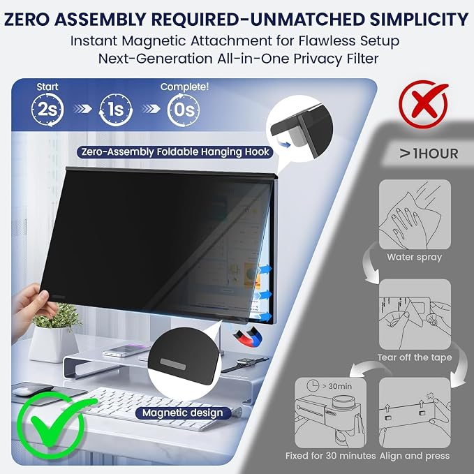 Magnetic 22 Inch Privacy Screen - Image 6