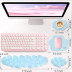 Cloud Wrist Rest for Computer Keyboard, 4-in-1 Memory Foam Leather Cloud - Image 7