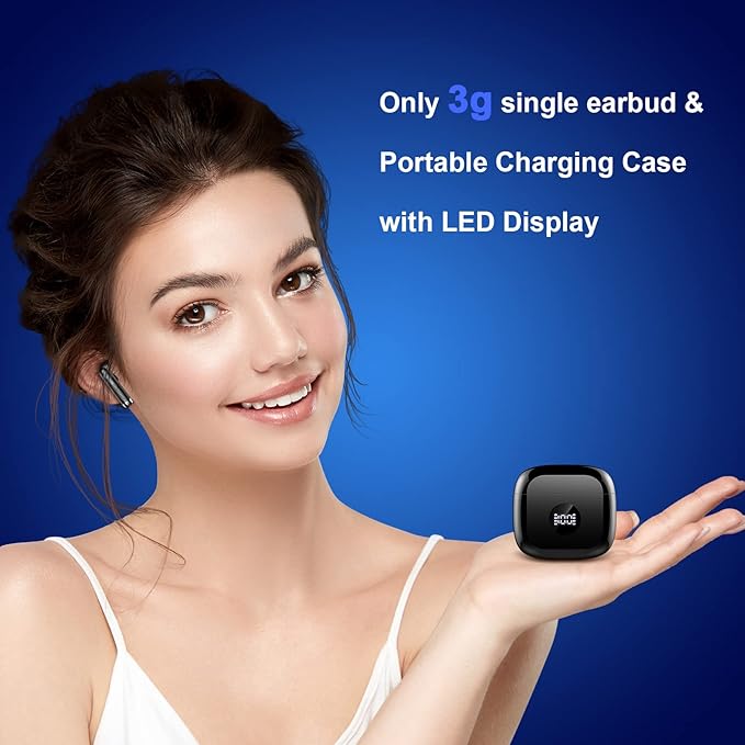 Wireless Earbuds, 40H Playback Mini Case IP7 Waterproof Sports Earphones - Image 5
