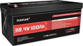 38.4V 100Ah LiFePO4 Lithium Battery Built-in 200A BMS & 15000 Cycles, 3840W by Dumfume
