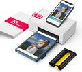 Liene White M200 4x6'' Photo Printer Battery Edition, Wireless Photo Printer by Liene