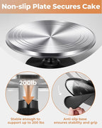 Kootek Aluminium Alloy Revolving Cake Stand 12 Inch Rotating Cake Turntable - Image 5