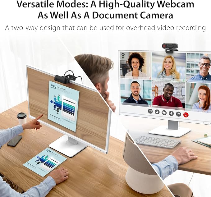 j5create 1080P Dual Mode Webcam and Document Camera - Image 2