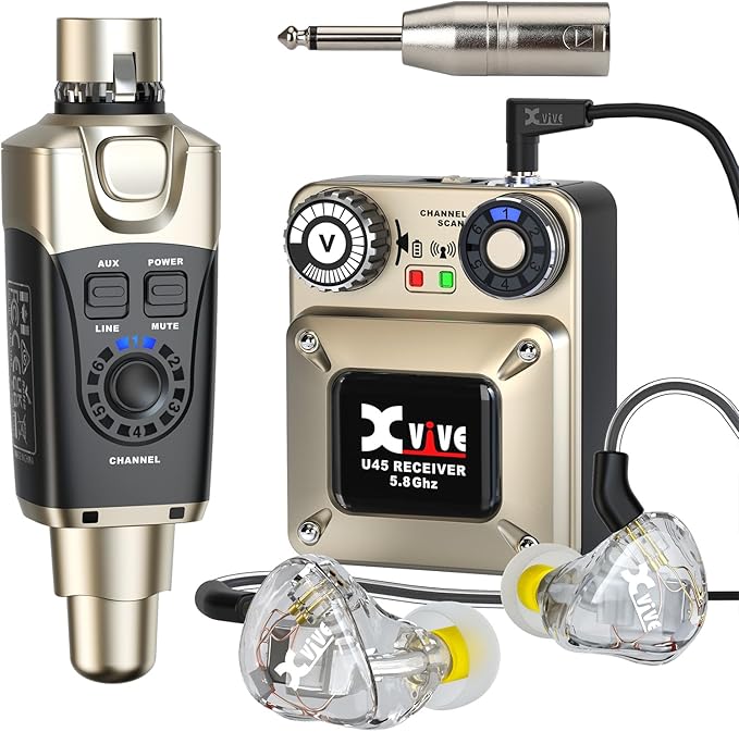 Xvive U45T9 Wireless in Ear Monitor System 5.8ghz by Xvive