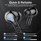 Wireless Earbuds, IP7 Waterproof in Ear Earphones, LED Display Ear Buds - Image 2