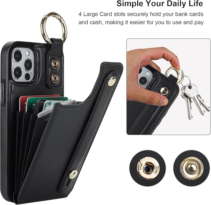 Folosu for iPhone 12/12 Pro Wallet Case - Image 4