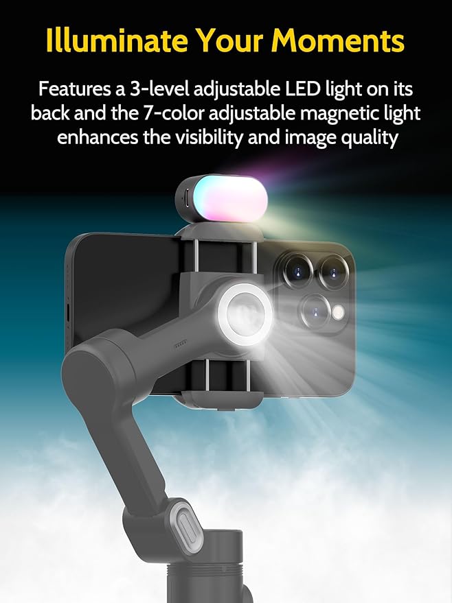 Handheld Gimbal Stabilizer for iPhone 15/14 Android Phone 3-axis Phone - Image 7