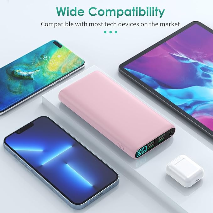 Portable Charger 38800mAh, LCD Display Power Bank, 5 USB Outputs Battery Pack - Image 3