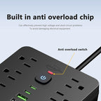6 FT Flat Plug Surge Protector Power Strip, 11 Multiple AC Outlets - Image 5