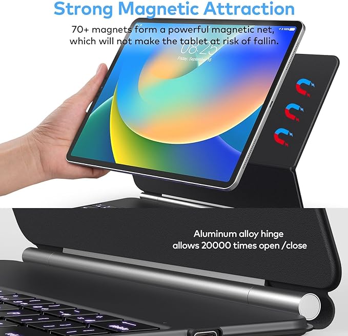 Keyboard Case for iPad Air 13 and iPad Pro 12.9 inch 6th / 5th / 4th / 3rd - Image 5
