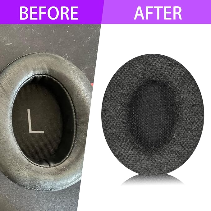 Skin-Friendly Cotton Replacement Earpads - Image 3