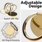 Metal Cell Phone Ring Holder Finger Ring Stand, 360 Degree Rotation Ring - Image 2