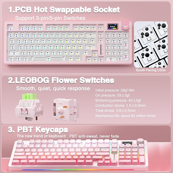 AULA S98 Pro Wireless Mechanical Keyboard - Image 5