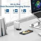 Desktop Power Grommet 2 inch Hole, PD 30W USB C Fast Charging Station, Ultra - Image 4