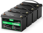 HQST 12 Volt 100Ah Lithium Iron Phosphate Battery by HQST