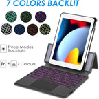 Trackpad iPad Keyboard Case for Apple iPad 10.2" 2021 9th&8th&7th Gen, Air 3 - Image 5