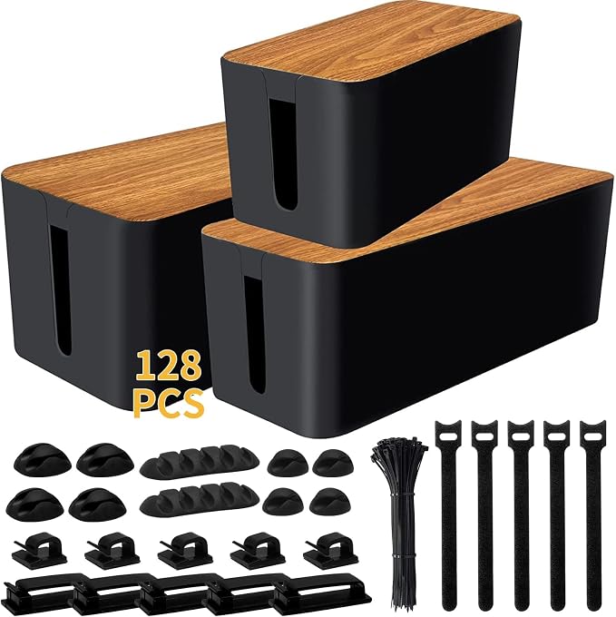 Cable Management Box 3 Pack by YUANYE