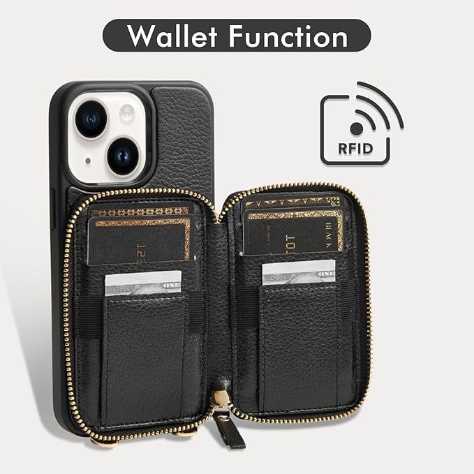 ZVE Crossbody Wallet Case Compatible - Image 2