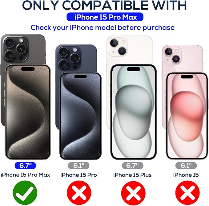 Screen Protector for iPhone 15 Pro Max, HD Clear, 9H Hardness, No Bubbles - Image 2