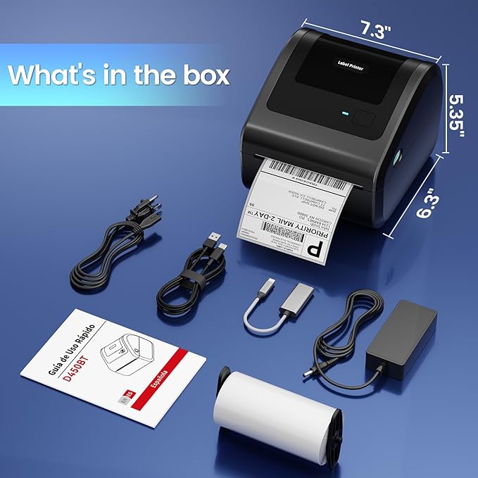Bluetooth Shipping Label Printer 4x6 - Image 9
