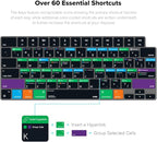 JCPal Microsoft Excel Shortcut Guide Keyboard Cover - Image 2