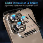 YWXTW Camera Lens Protector for iPhone 16 Pro/iPhone 16 Pro Max, Tempered Glass - Image 5