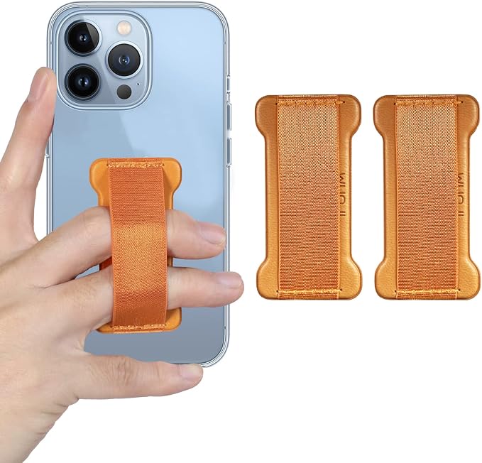Phone Grip Holder for Hand, Universal Finger Strap Phone Holder, Finger Selfie by WUOJI