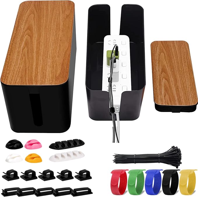 YUANYE Cable Management Box 2 Pack by YUANYE