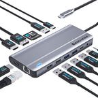 USB C Docking Station UBS C Hub by OneDockManyDevices