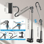 Desk Tablet Holder for iPad Pro, No Stiff Easy Adjust Arm Phone and Tablet - Image 6