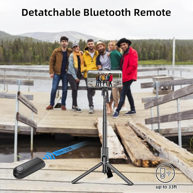 Selfie Stick Tripod for iPhone, Cell Phone Stand for Recording - Image 5