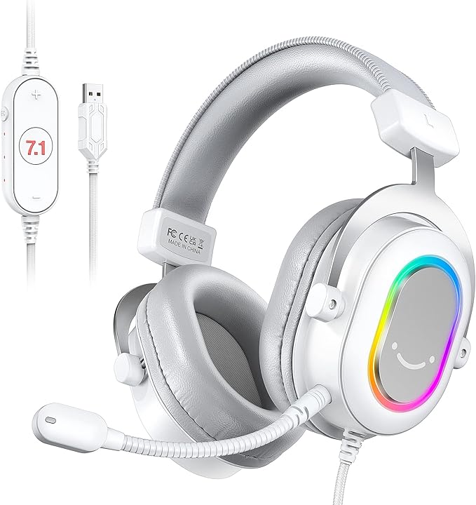 FIFINE USB Gaming Headset, PC Headphones Wired by FIFINE