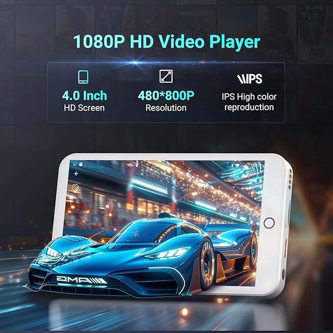 96GB MP3 Players with Bluetooth WiFi, Android 13 MP3 MP4 Players with 4" - Image 3