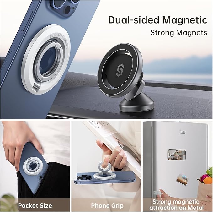 SYNCWIRE for MagSafe Ring Holder, Magnetic Phone Ring Holder Magnet Cell Phone - Image 4