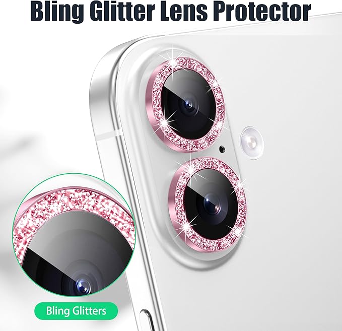 AGVEE 3+3 6 Pack for iPhone 16 6.1" / 16 Plus 6.7" Camera Lens Cover Protector - Image 5