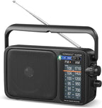 AM FM Radio with Best Reception, Battery Operated Radio or AC Power, Large Dial by YOWGULFAMFMRADIO