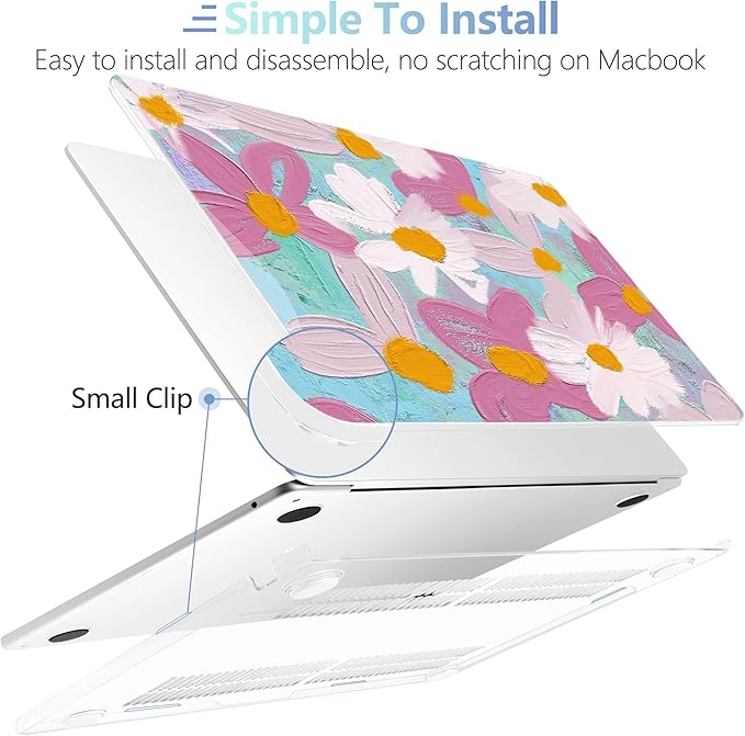 MEEgoodo Case for MacBook Air M4/M3/M2 13.6 inch 2025 2024 2022, Fit Model - Image 5
