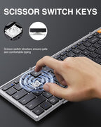 ProtoArc Foldable Bluetooth Keyboard, XK01 Full-Size Portable Keyboard - Image 6