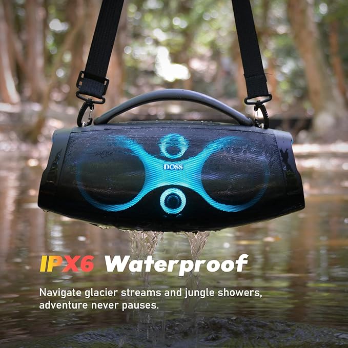 DOSS Extreme Boom Pro D200 240W Peak Outdoor Speaker, Punchy Bass, 26H Playtime - Image 5