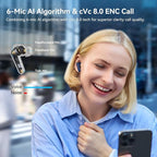 EarFun Air Pro 4 Adaptive Hybrid Noise Canceling Wireless Earbuds, Qualcomm - Image 5