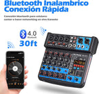 BOMGE 6 Channel mini DJ Audio sound mixer console - Image 2