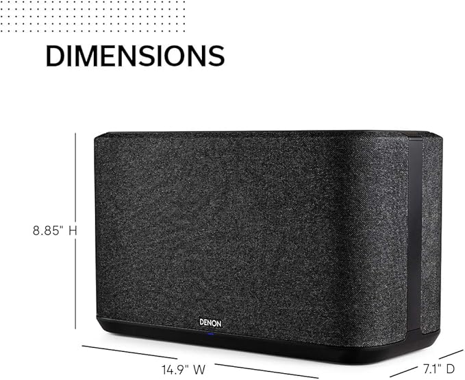 Denon Home 350 Wireless Smart Speaker – Powerful Stereo Sound, Wi-Fi & Bluetooth - Image 3