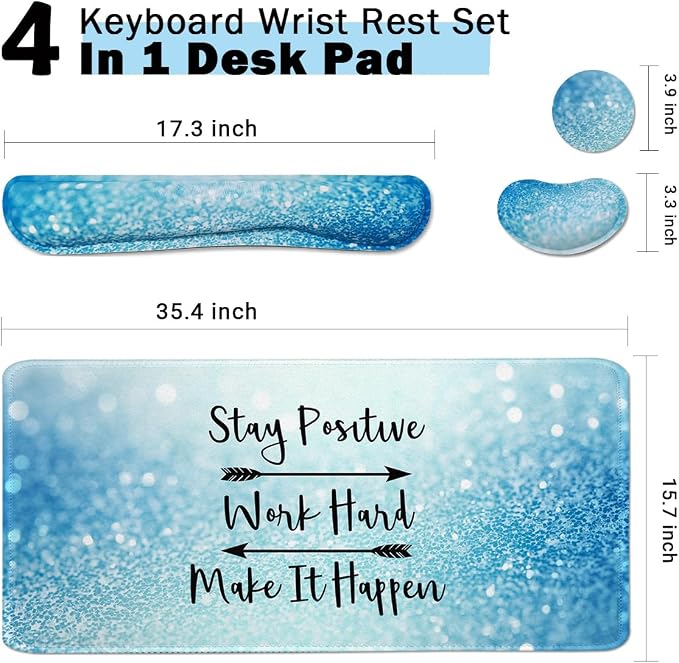 Large Mouse Pad and Keyboard Wrist Rest, Desk Pad - Image 2