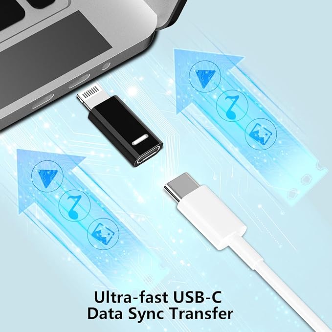 USB C to Lightning Adapter, Stuffcool 4Pack Lightning Male to USB C Female - Image 6