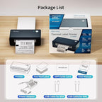 Bluetooth Thermal Shipping Label Printer, 4X6 Inkless Label Machine - Image 7